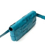 Bottega Veneta Cassette Bag in Intreccio Leather